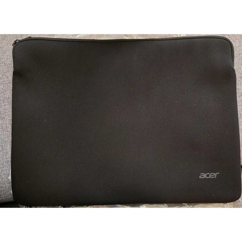 New Black Acer 15" Laptop Notebook Padded Sleeve Zip Pouch  Logo